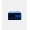 Банний рушник махровий Capri 70x140 см, синій, жакардовий, велюровий, з плюшевою обробкою. Photo 1